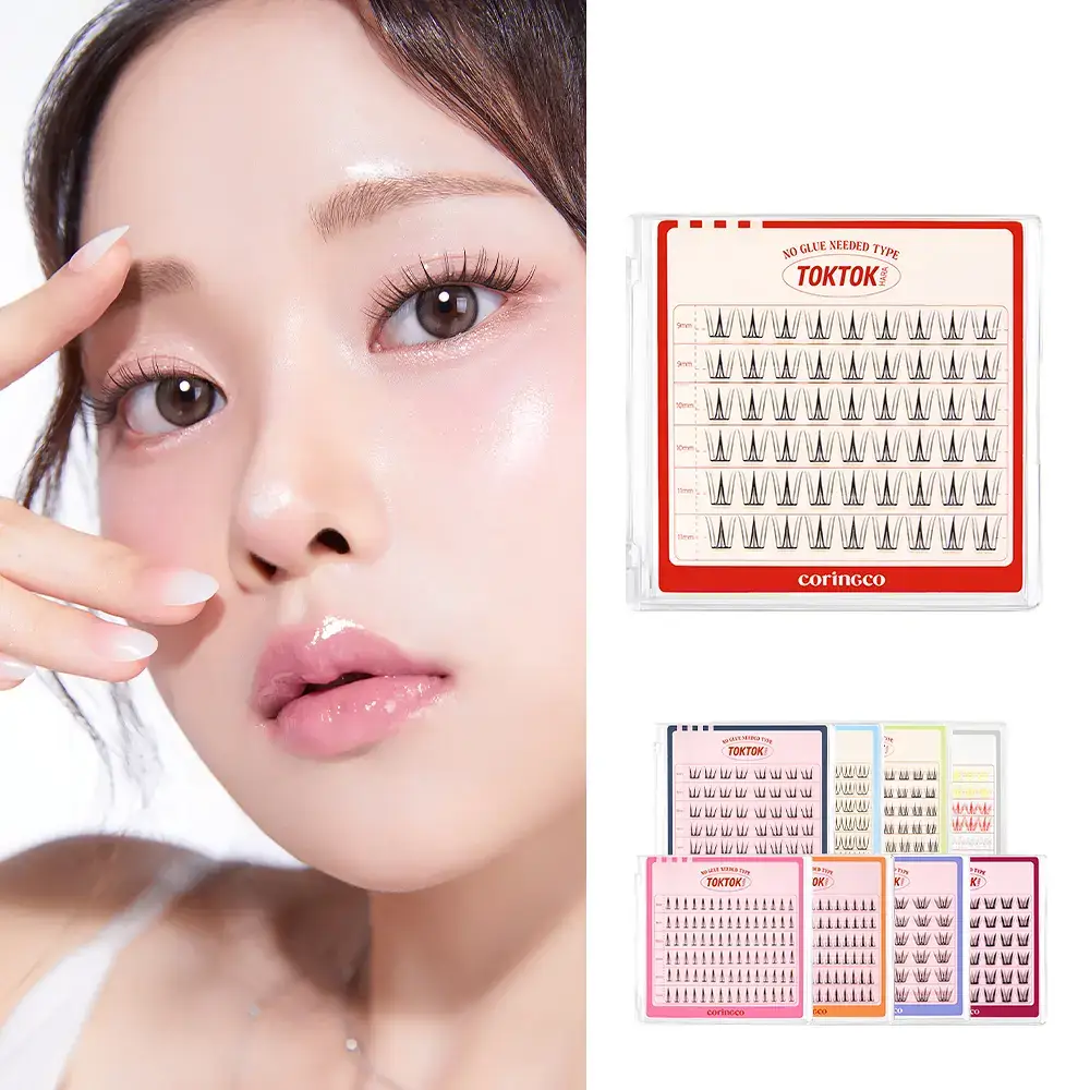 [1등 속눈썹/또렷눈매] 코링코 톡톡하라 노글루 속눈썹 12종 택1